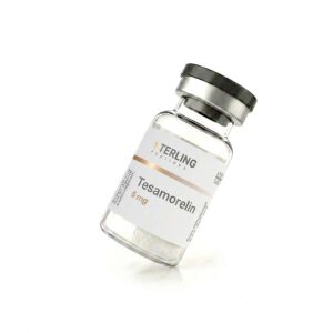 sterling-peptides-tesamorelin-5mg-research-peptide-uk.jpg Sterling Peptides Tesamorelin 5mg lyophilised research peptide vial UK